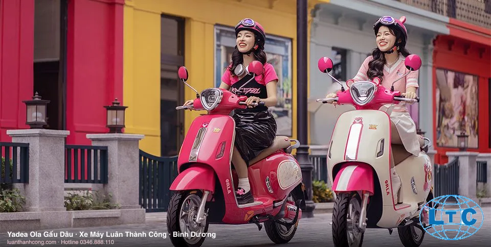 Yadea Ola Gấu Dâu xe đạp điện thiết kế đặc biệt tại Bình Dương
