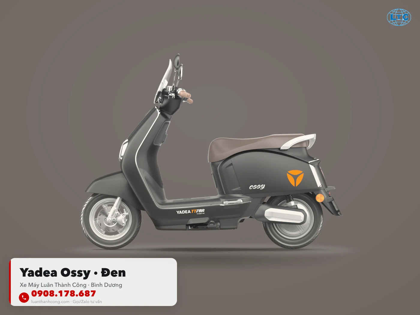 Yadea Ossy màu đen tại Bình Dương