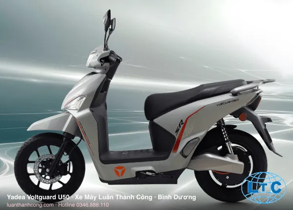 Yadea Voltguard U50 góc nhìn nghiêng tại Bình Dương