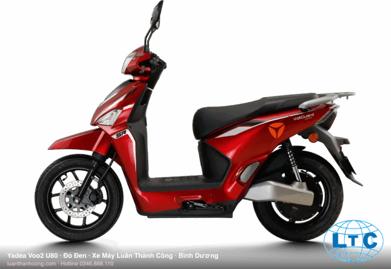 Yadea Voo2 U80 màu Đỏ Đen tại Bình Dương – Xe Máy Luân Thành Công