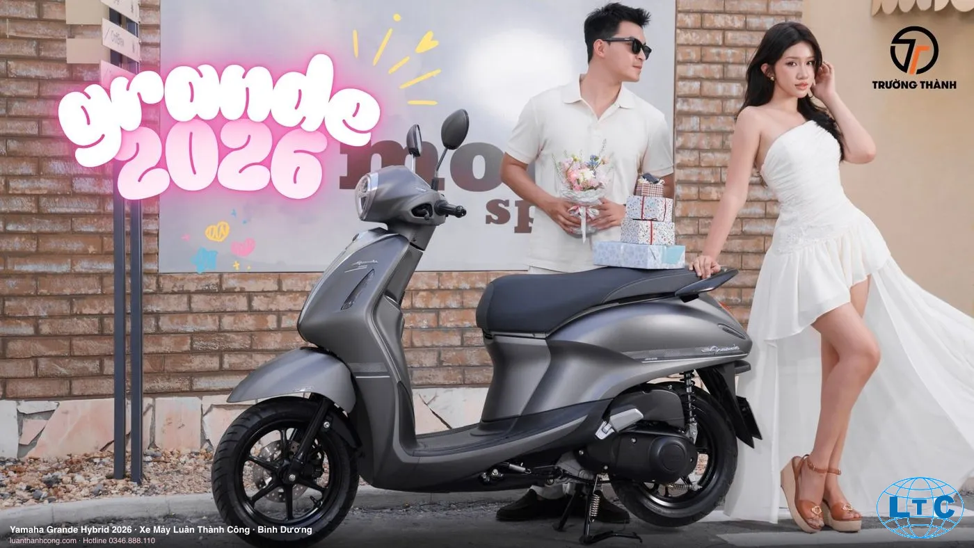 Yamaha Grande Hybrid 2026 Xe tay ga chính hãng tại Bình Dương – Xe Máy Luân Thành Công
