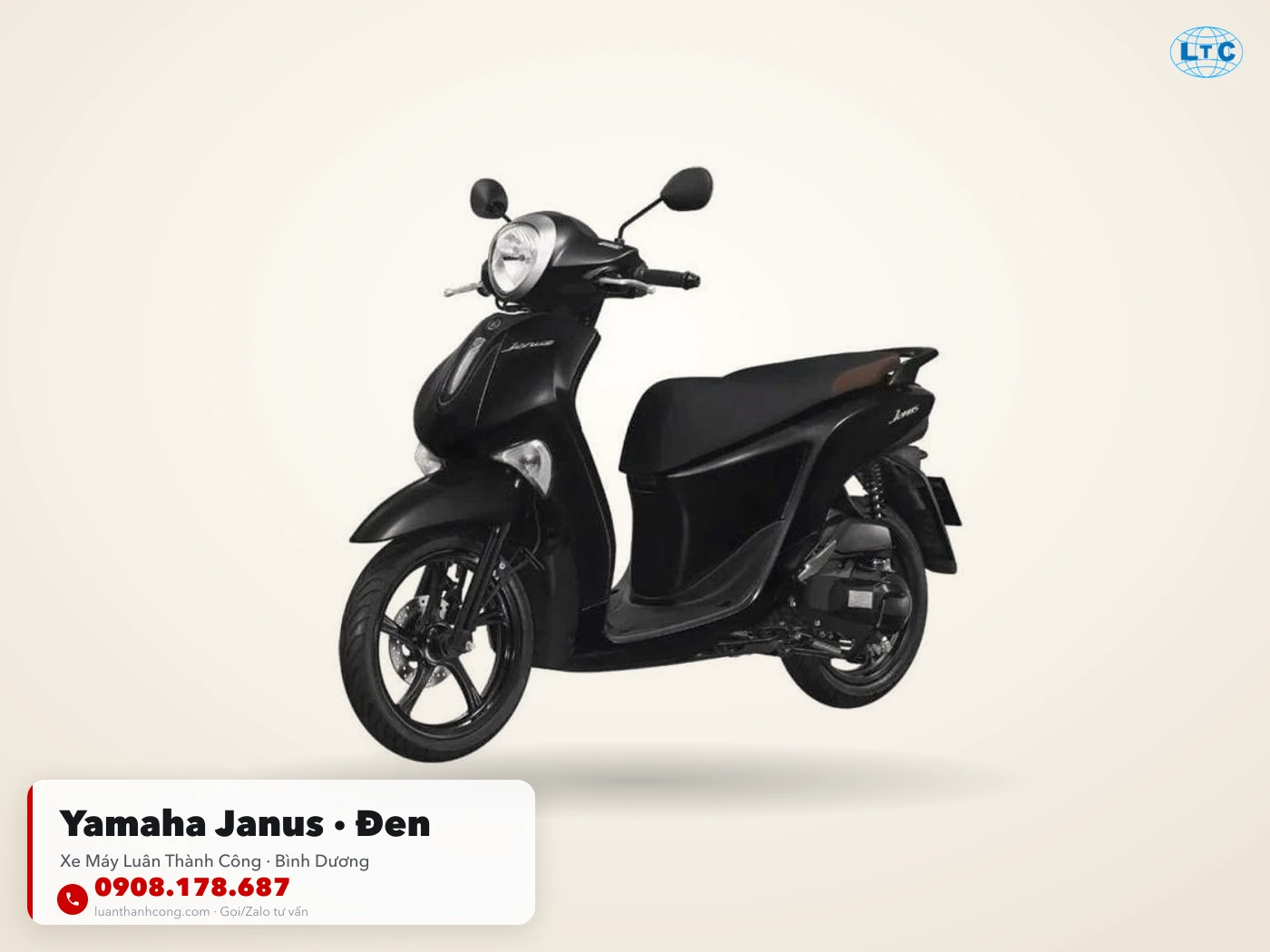 Yamaha Janus màu Đen tại Bình Dương – Xe Máy Luân Thành Công