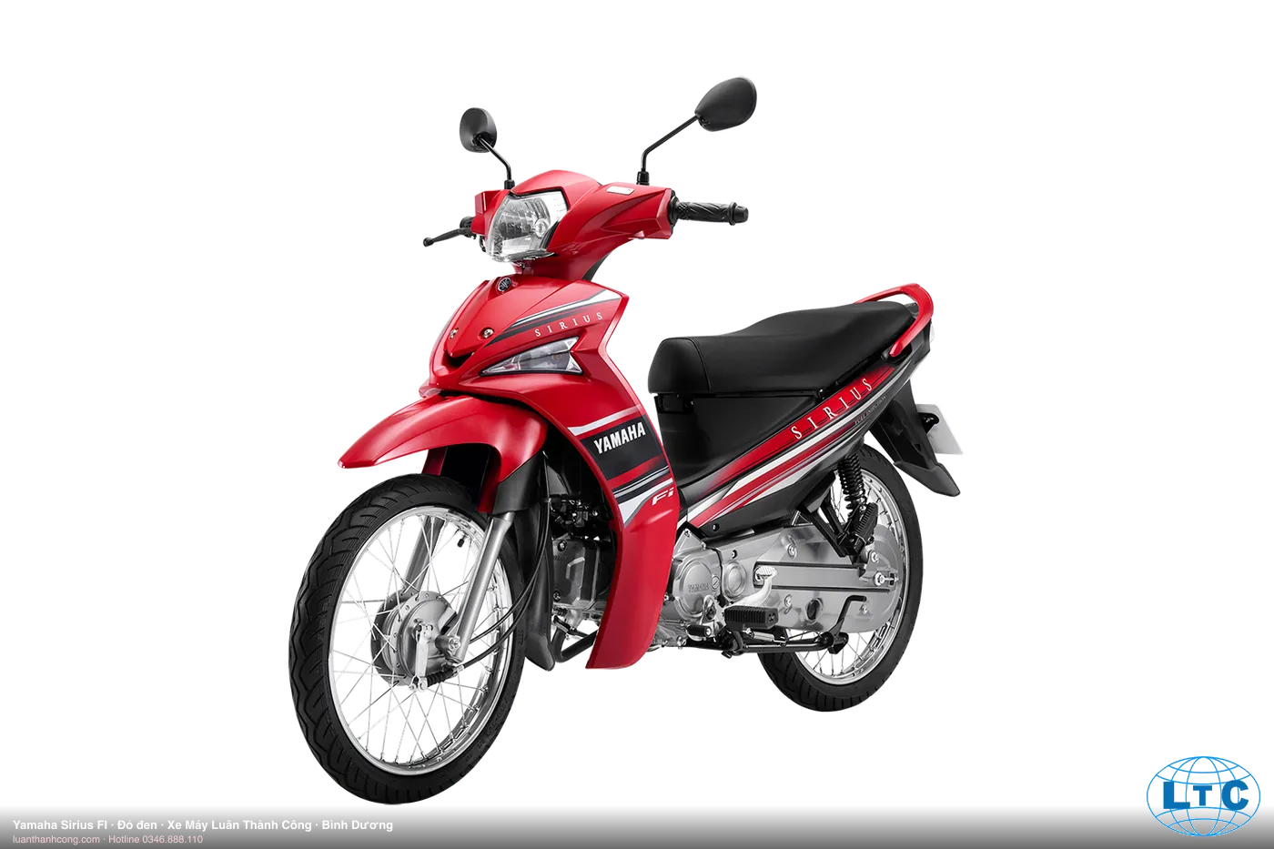 Yamaha Sirius FI màu Đỏ đen tại Bình Dương – Xe Máy Luân Thành Công